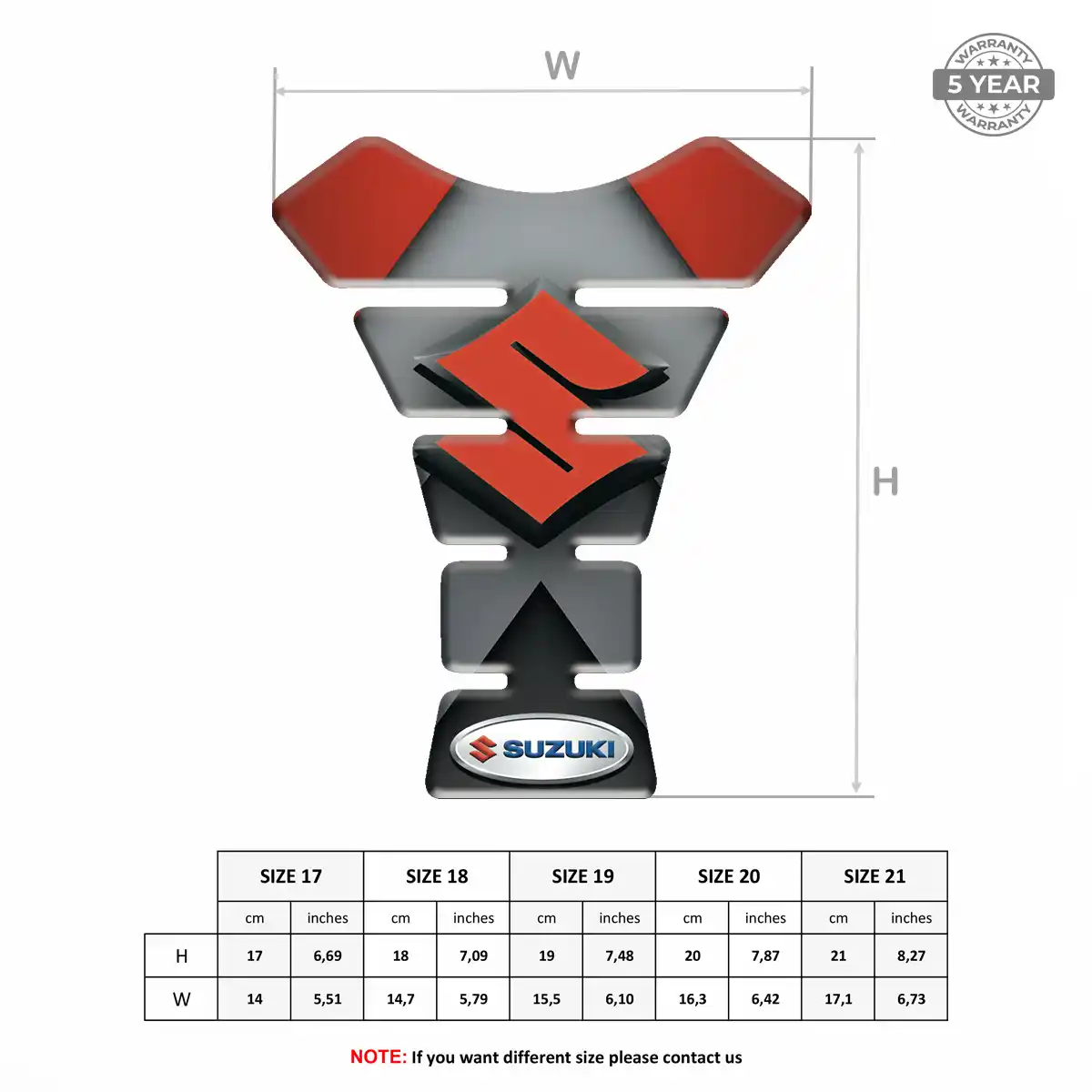 Suzuki Tank Protector Motorbike Prestige Line