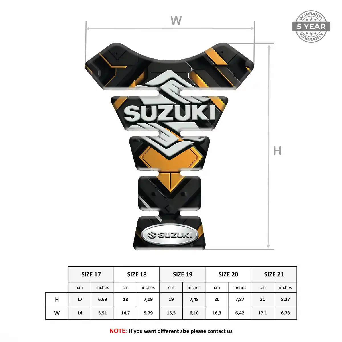 Suzuki Tank Protector Motorbike Prime Quality