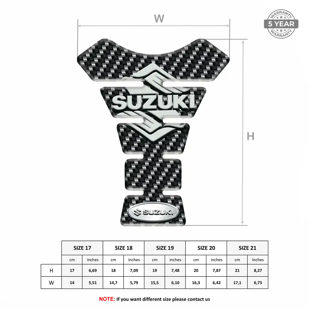 Suzuki Tank Protector Motorcycle Elite Finish