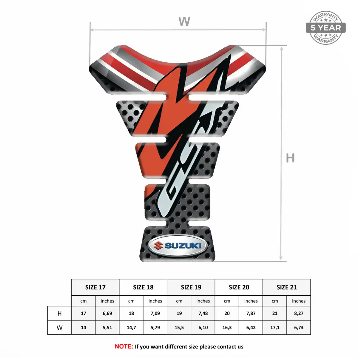 Suzuki Tank Protector Motorcycle Prestige Line