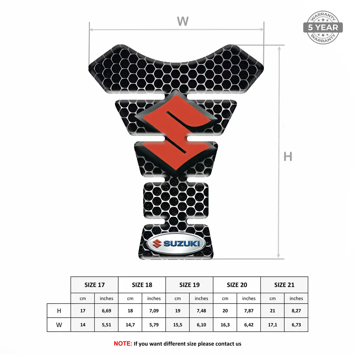 Suzuki Tank Protector Motorcycle Refined Design