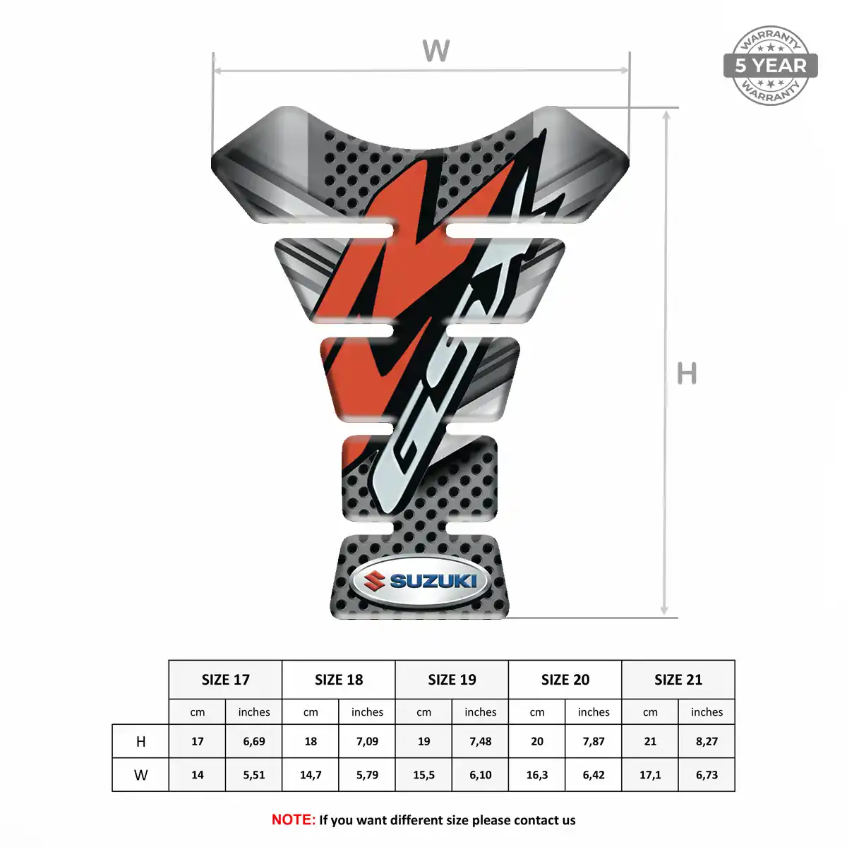 Suzuki Tank Protector Motorcycle Signature Grade
