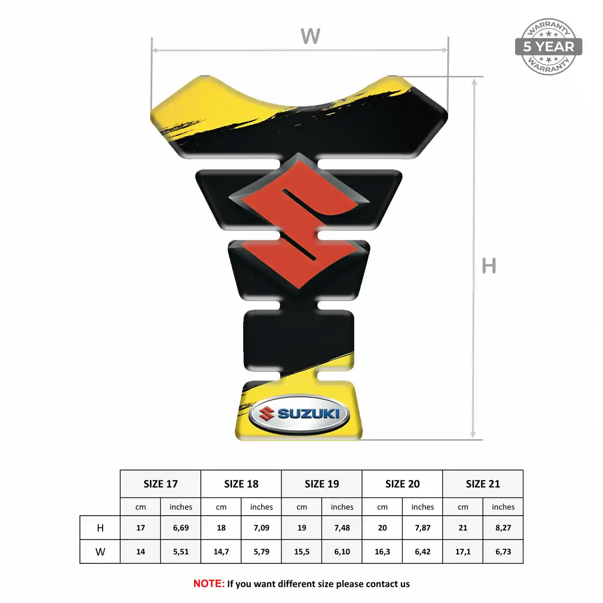 Suzuki Tank Protector Pad Motorbike Elite Edition