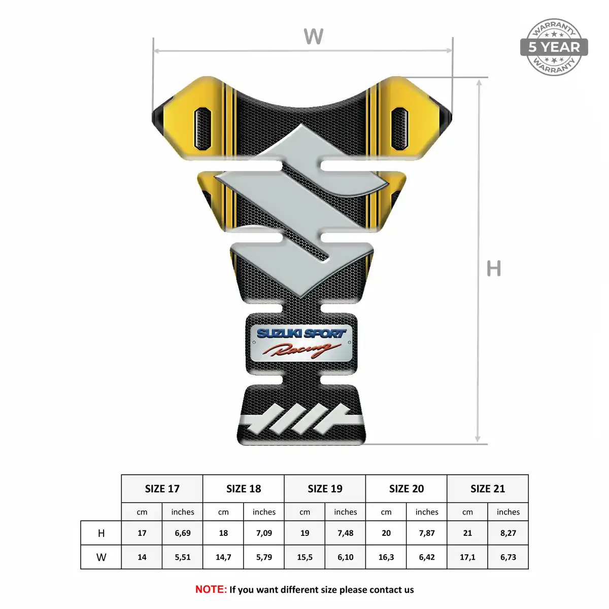 Suzuki Tank Protector Pad Motorbike Refined Design