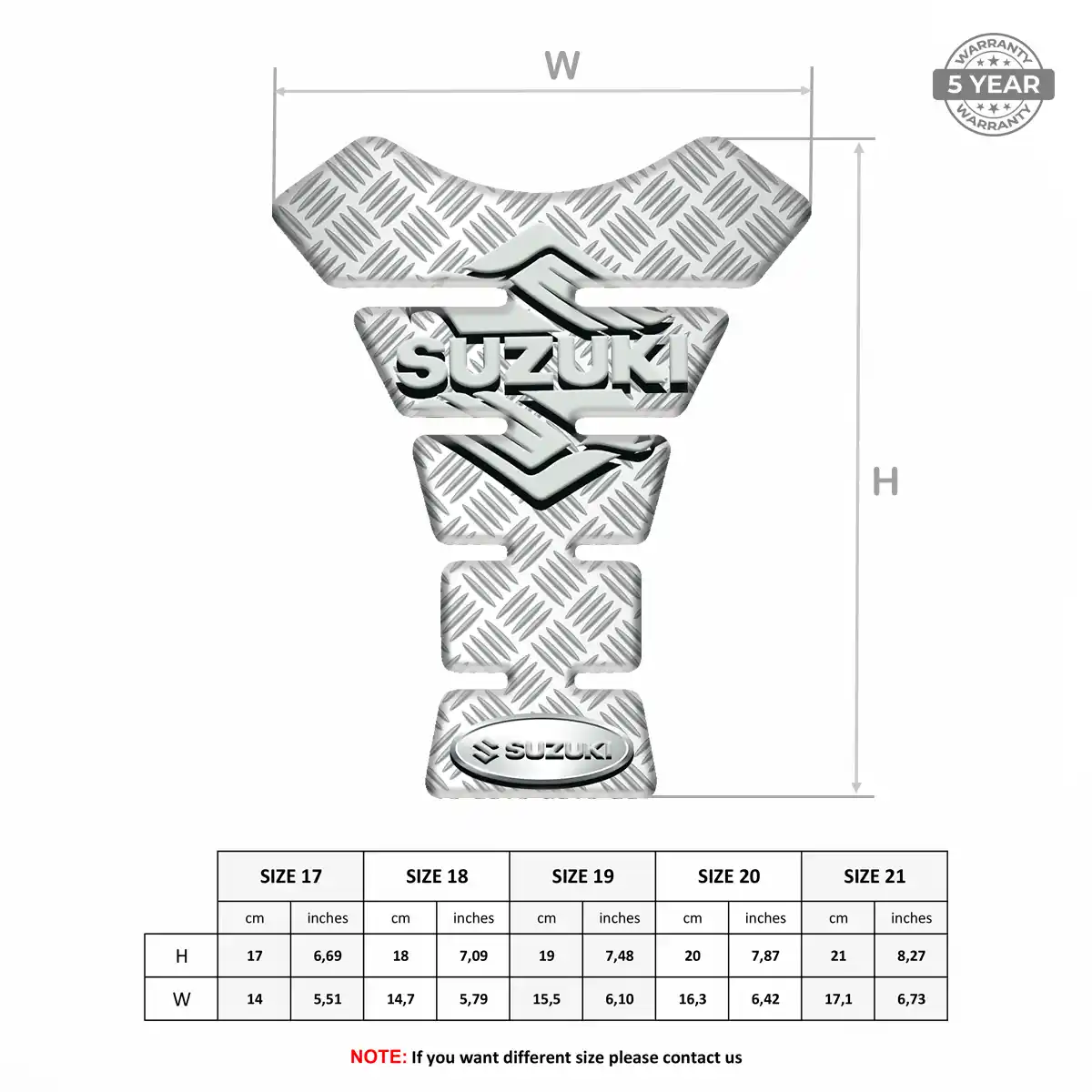 Suzuki Tank Protector Pad Motorbike Sleek Style