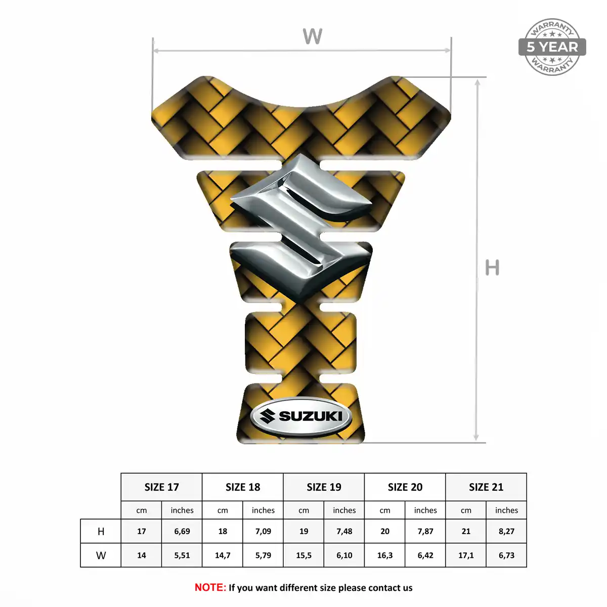 Suzuki Tank Protector Pad Motorcycle Elite Edition