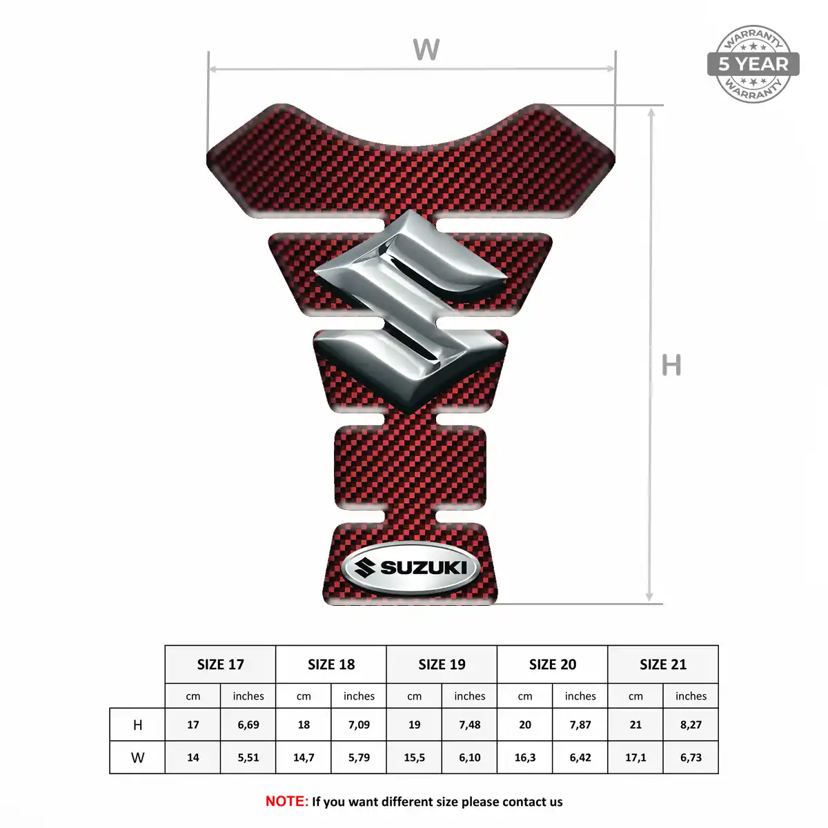 Suzuki Tank Protector Pad Motorcycle Exclusive Series