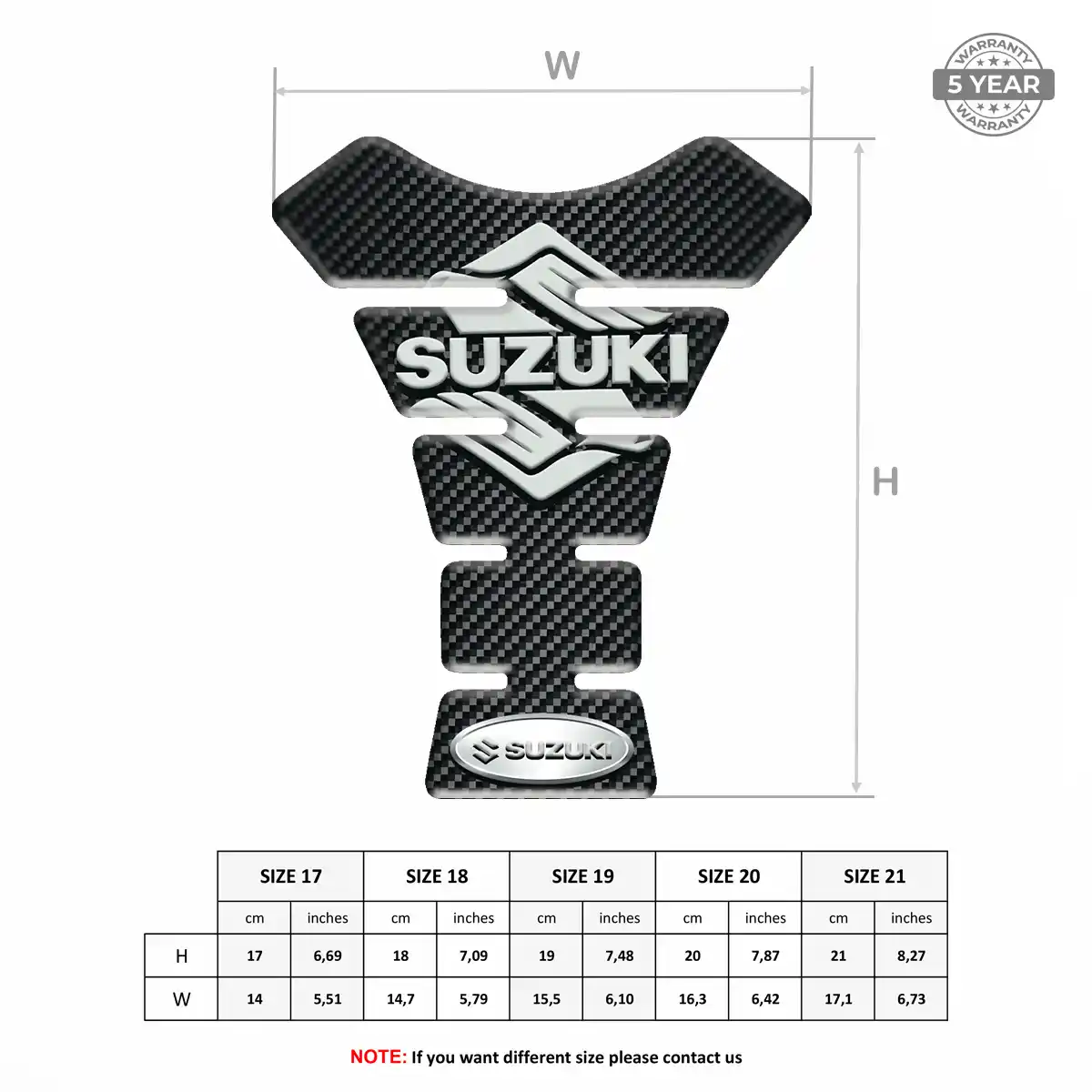 Suzuki Tank Protector Pad Motorcycle Prestige Line