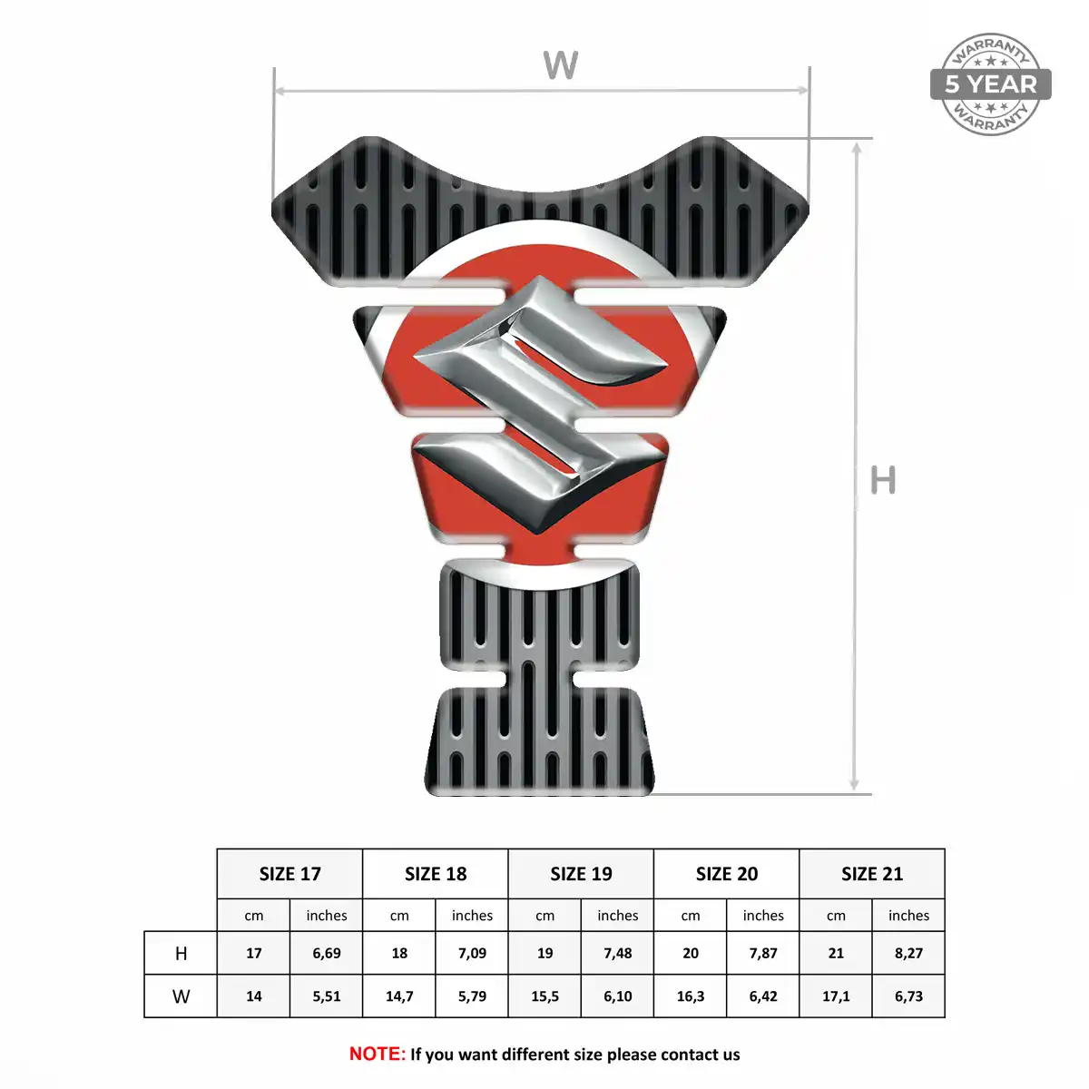 Suzuki Tank Protector Pad Motorcycle Prime Quality