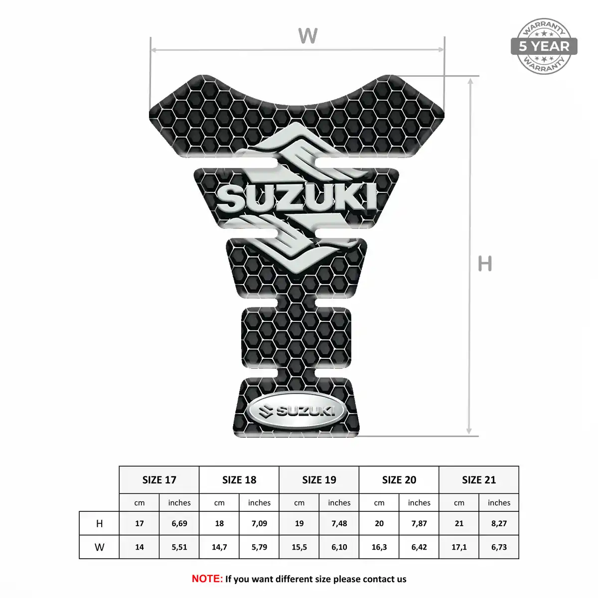 Suzuki Tank Protector Pad Prestige Line