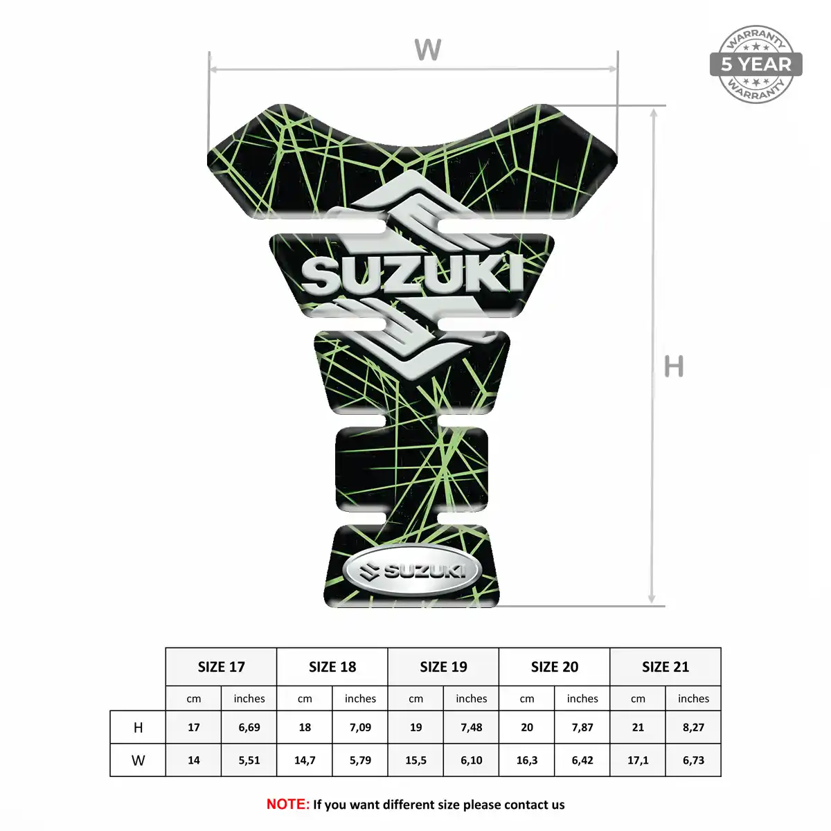 Suzuki Tank Protector Pad Prime Quality