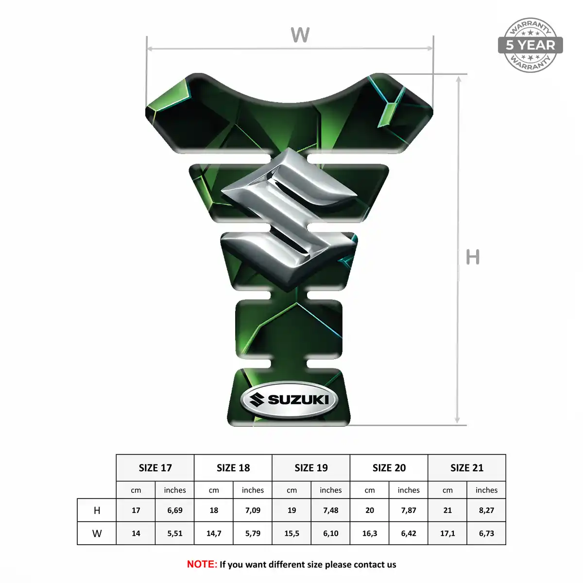 Suzuki Tank Protector Pad Sleek Style