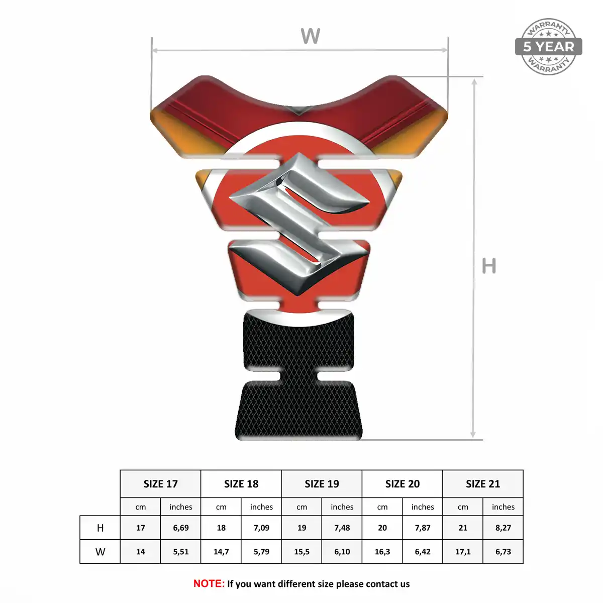 Suzuki Tank Protector Pads Exclusive Series