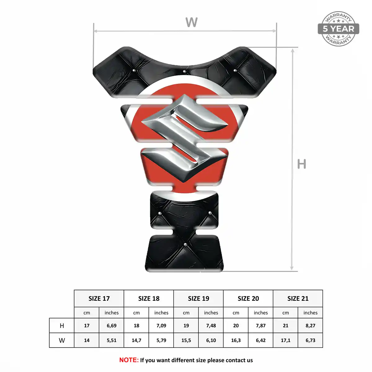 Suzuki Tank Protector Pads Motorbike Prime Quality