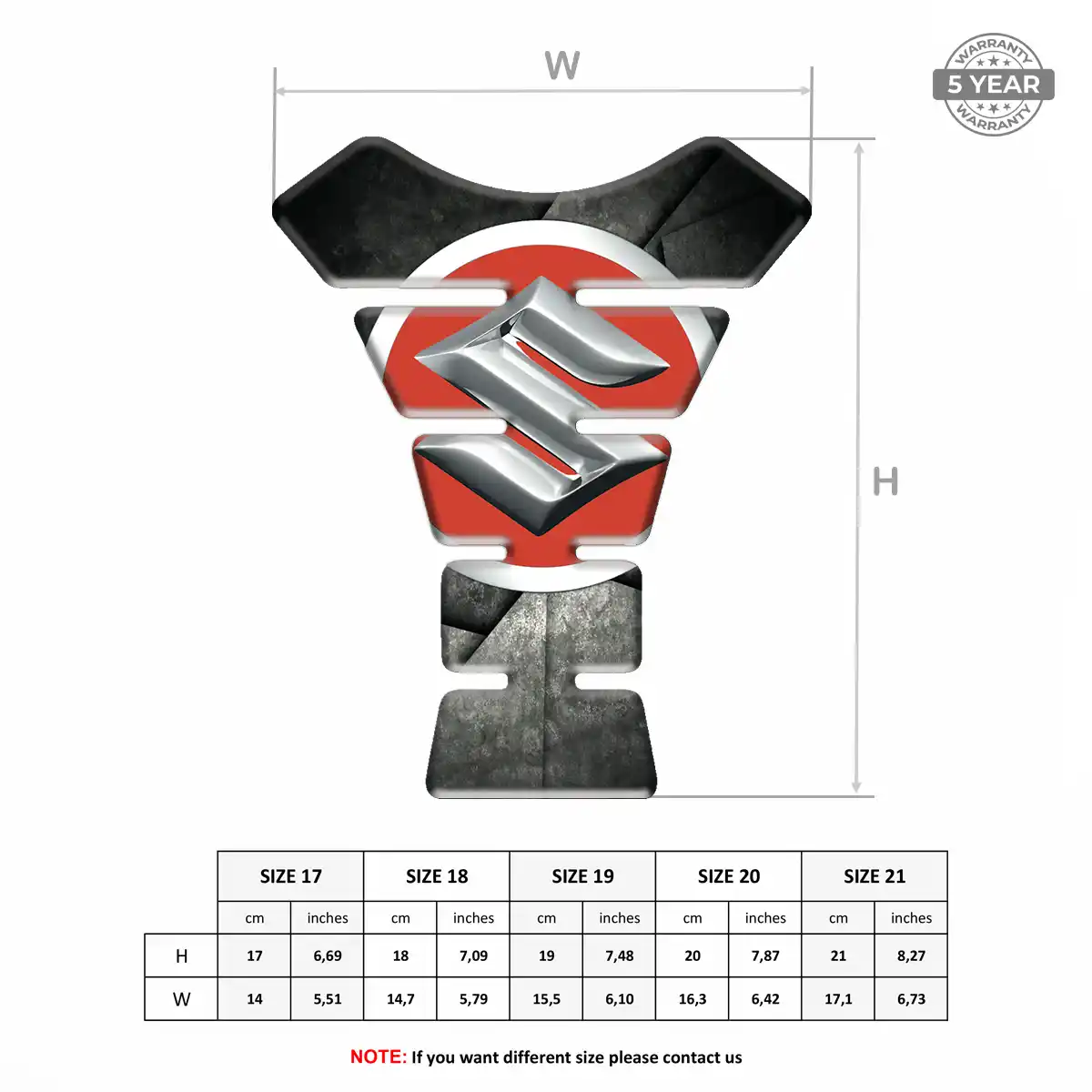 Suzuki Tank Protector Pads Motorbike Signature Grade