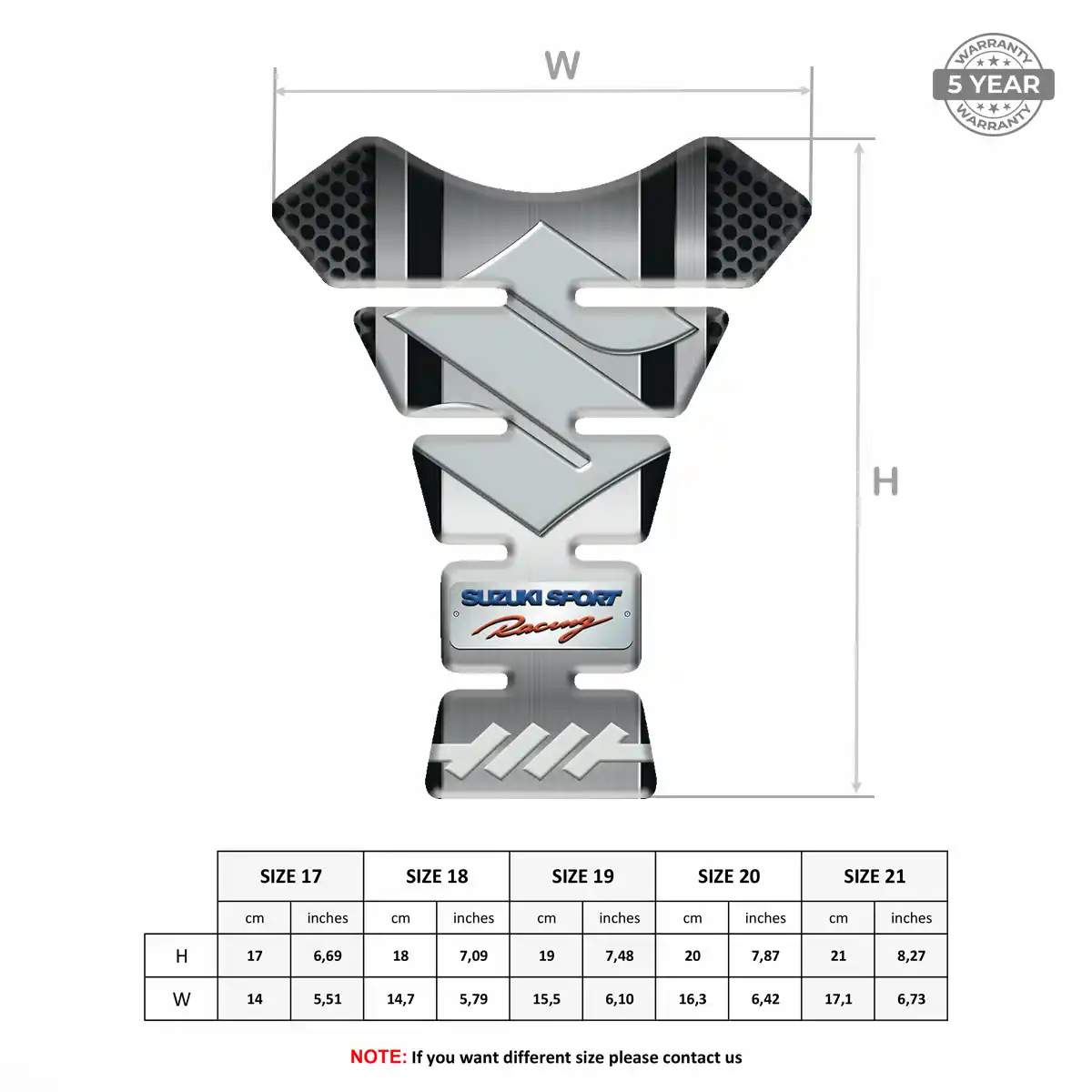Suzuki Tank Protector Pads Motorcycle Deluxe Edition