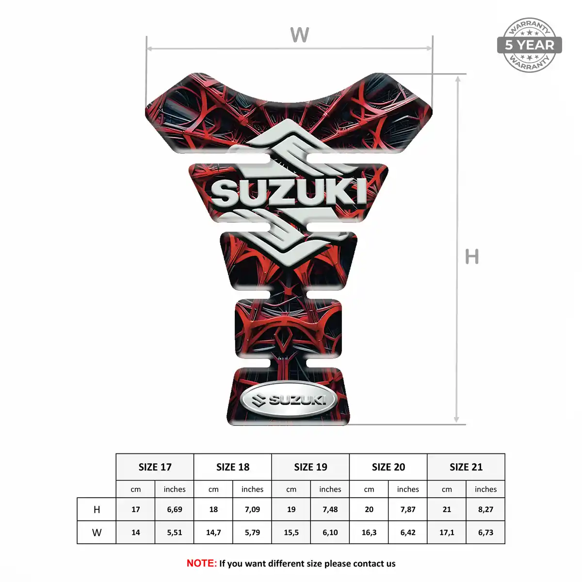 Suzuki Tank Protector Pads Motorcycle Signature Grade