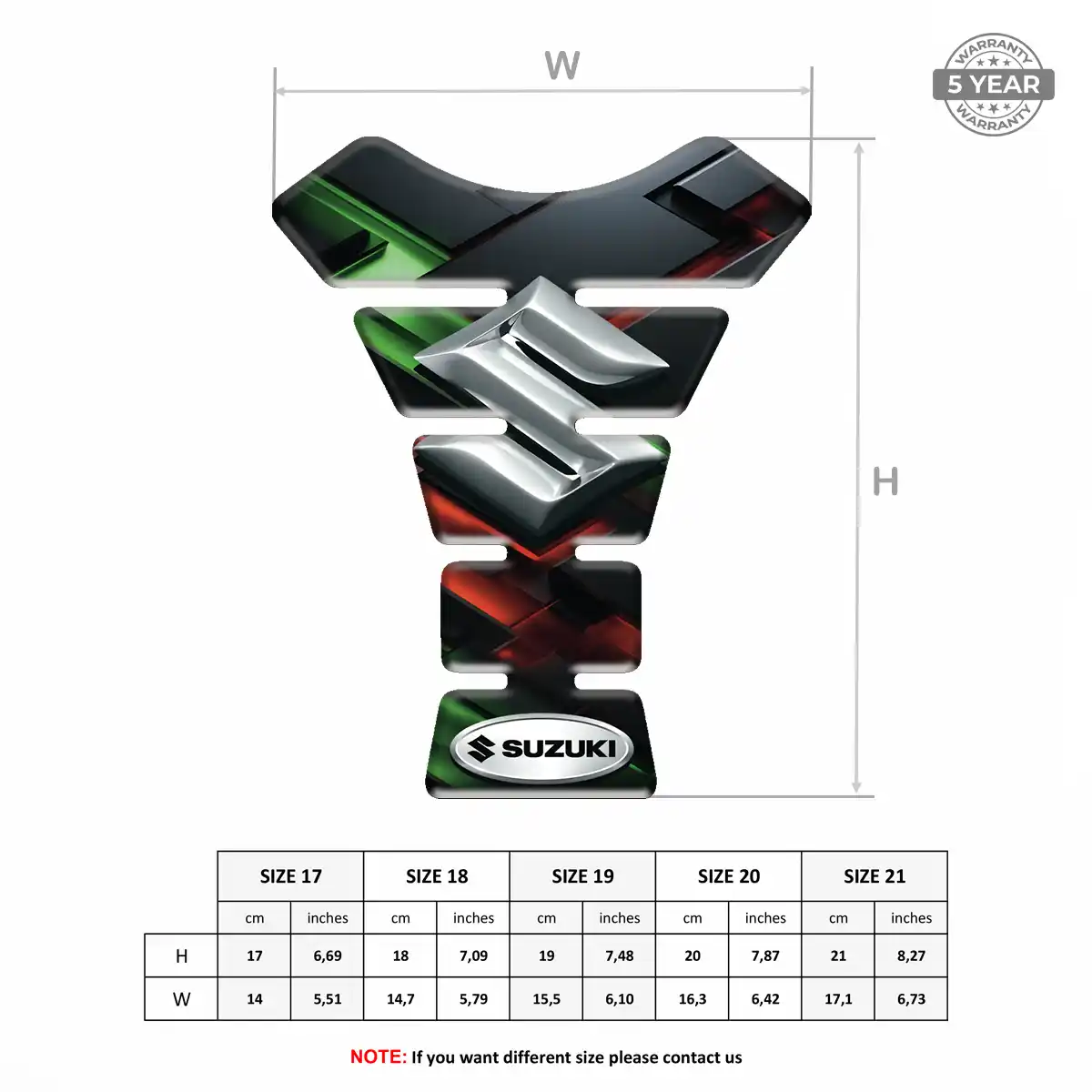 Suzuki Tank Protector Pads Signature Grade
