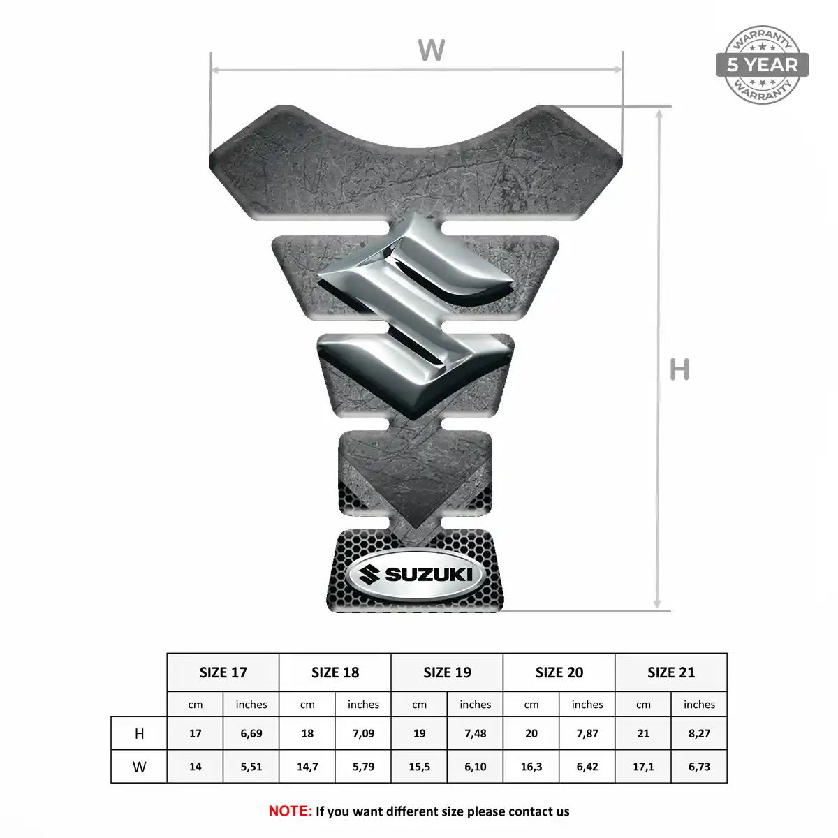 Suzuki Tank Protector Refined Design
