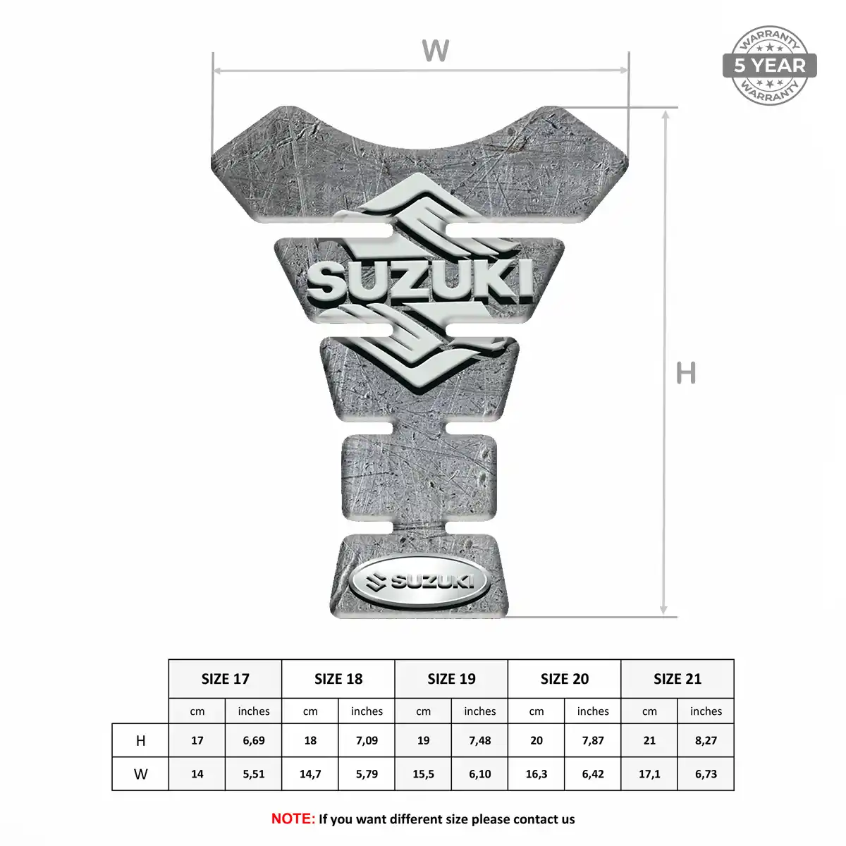Suzuki Tank Protector Sleek Style