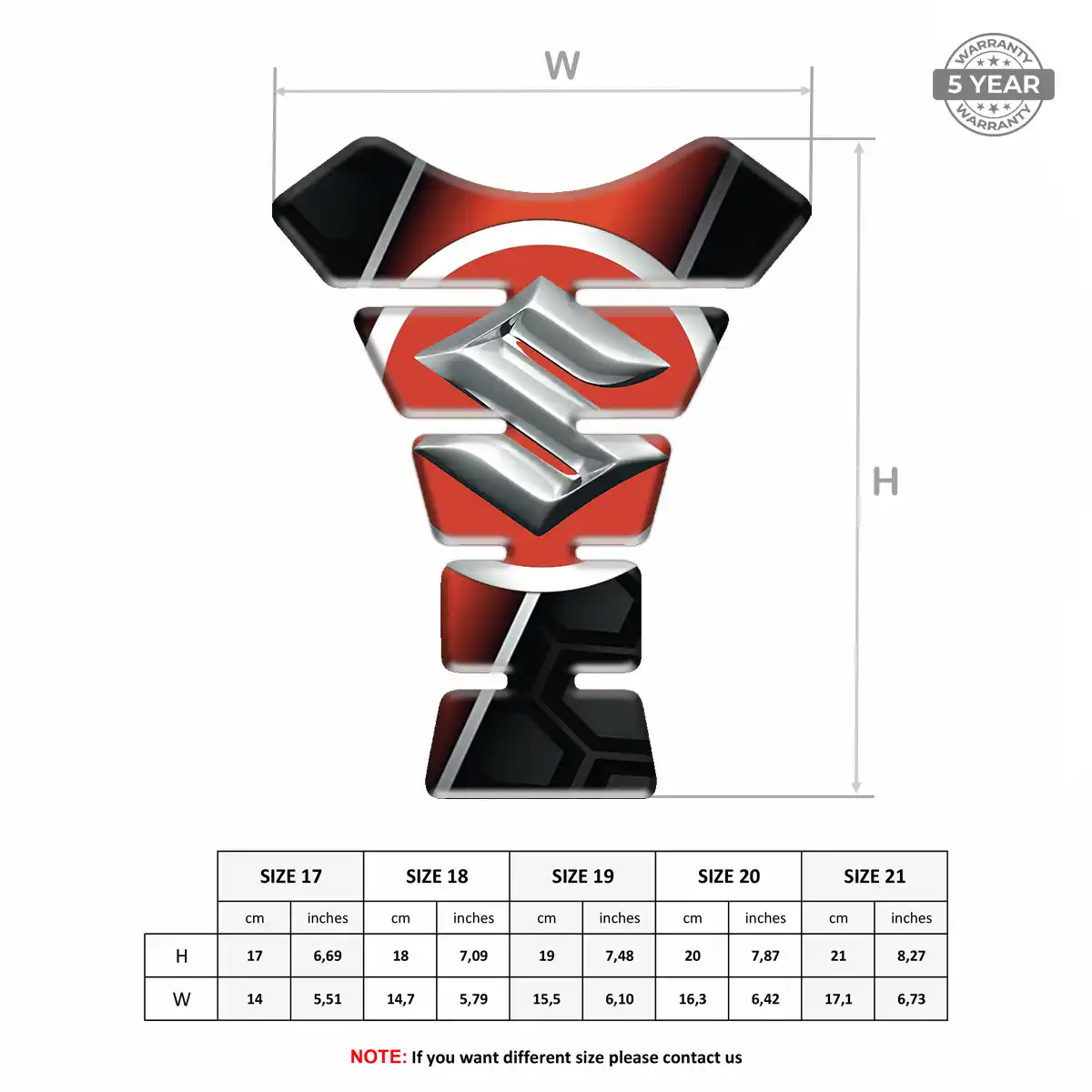 Suzuki Tank Scratch Protector Elite Finish