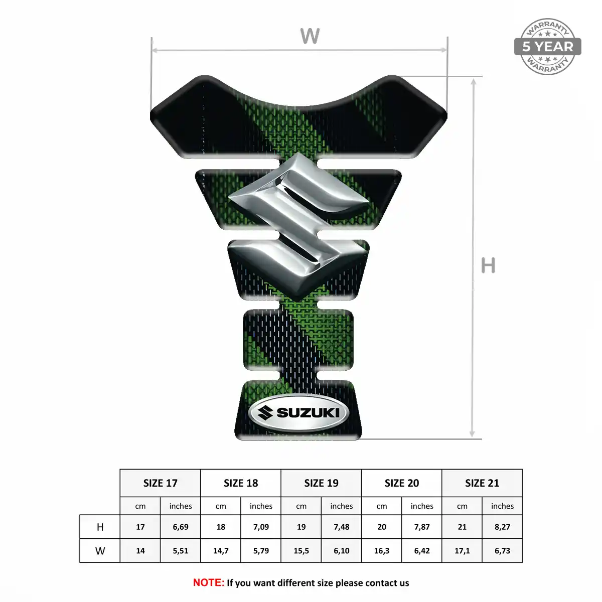 Suzuki Tank Scratch Protector Prestige Line