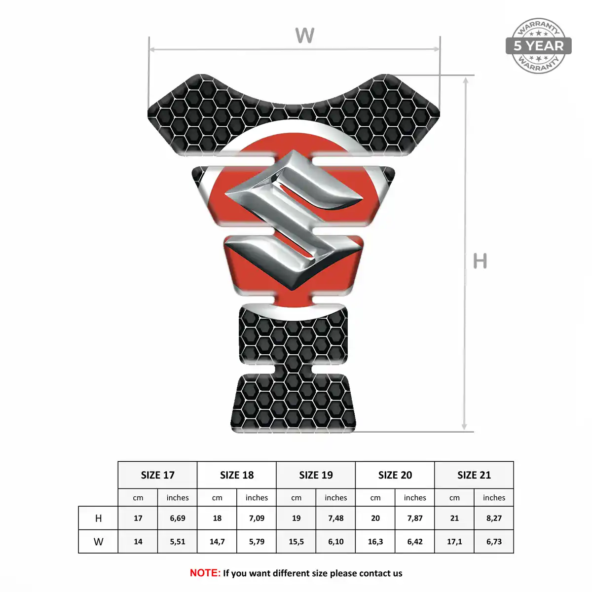Suzuki Tank Scratch Protector Prime Quality