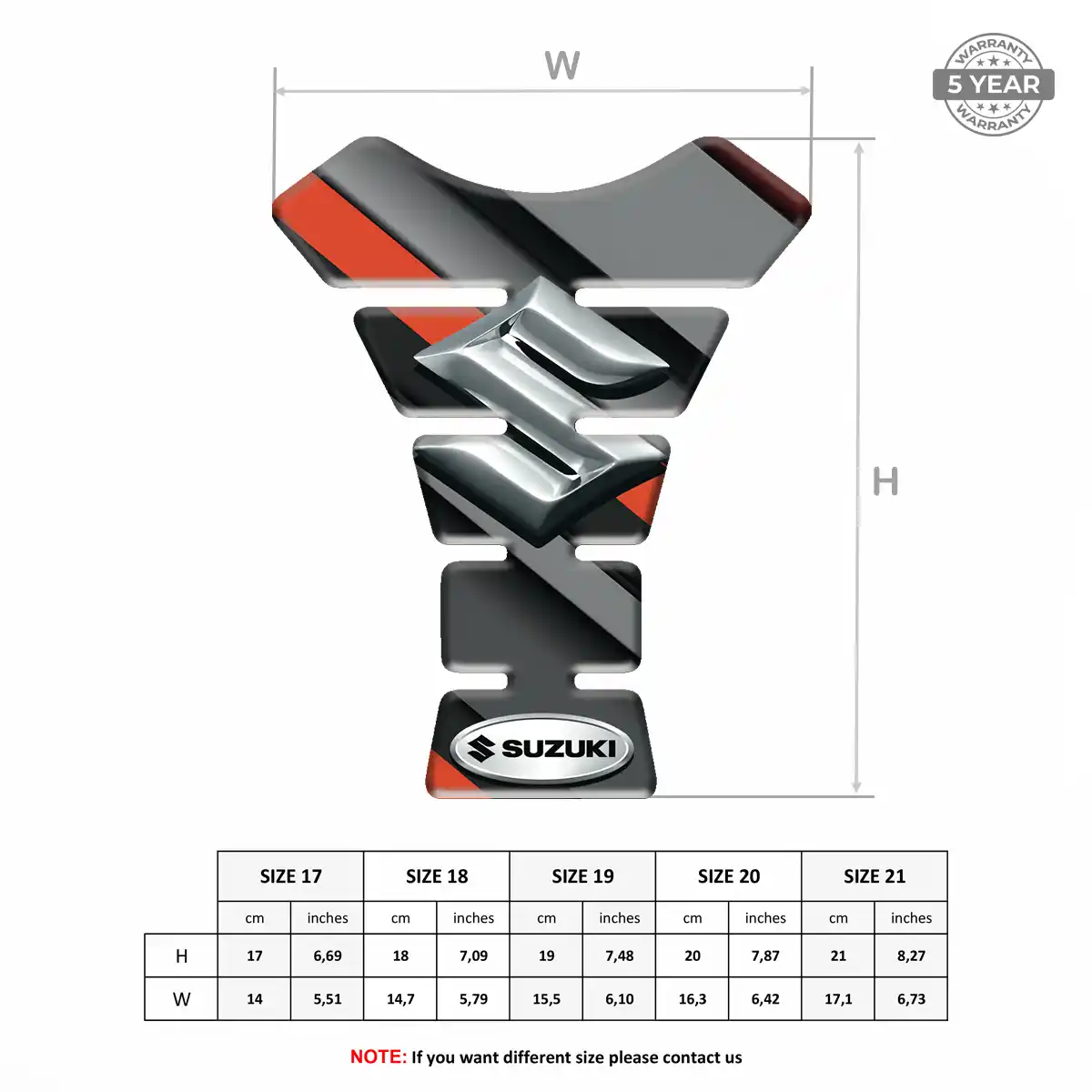 Suzuki Tank Scratch Protector Refined Design
