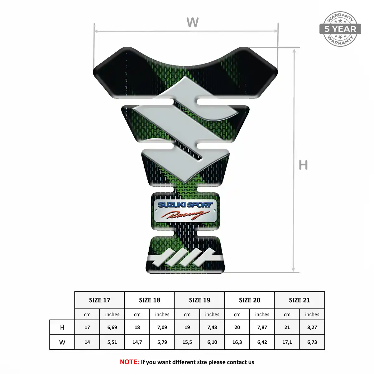 Suzuki Tank Scratch Protector Sleek Style