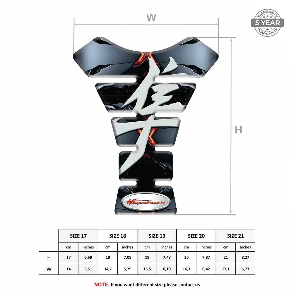 Suzuki Tank Sticker Elite Finish