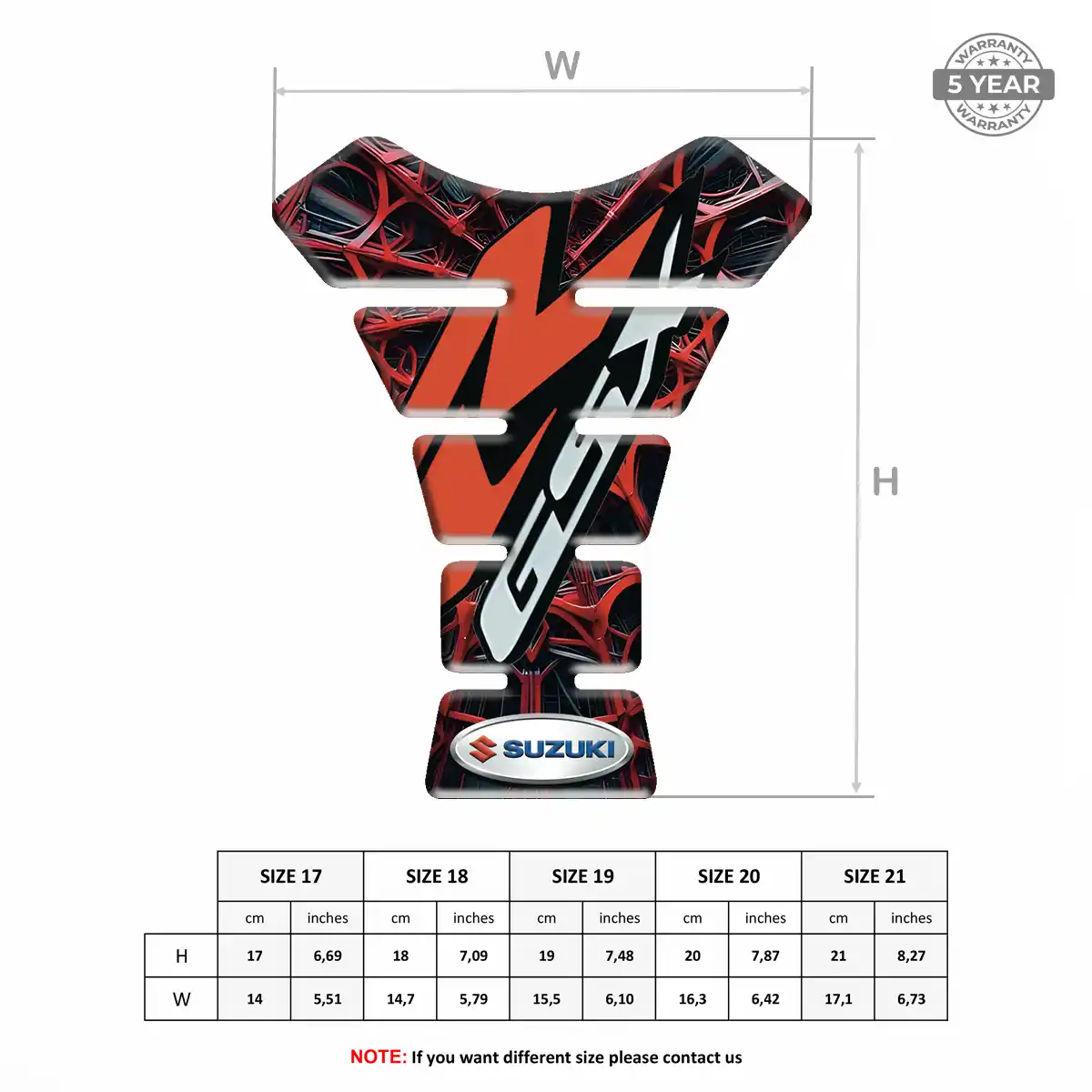 Suzuki Tank Sticker Exclusive Series