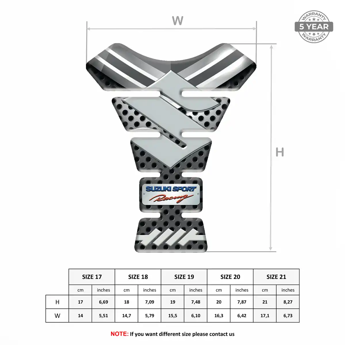 Suzuki Tank Sticker Prime Quality