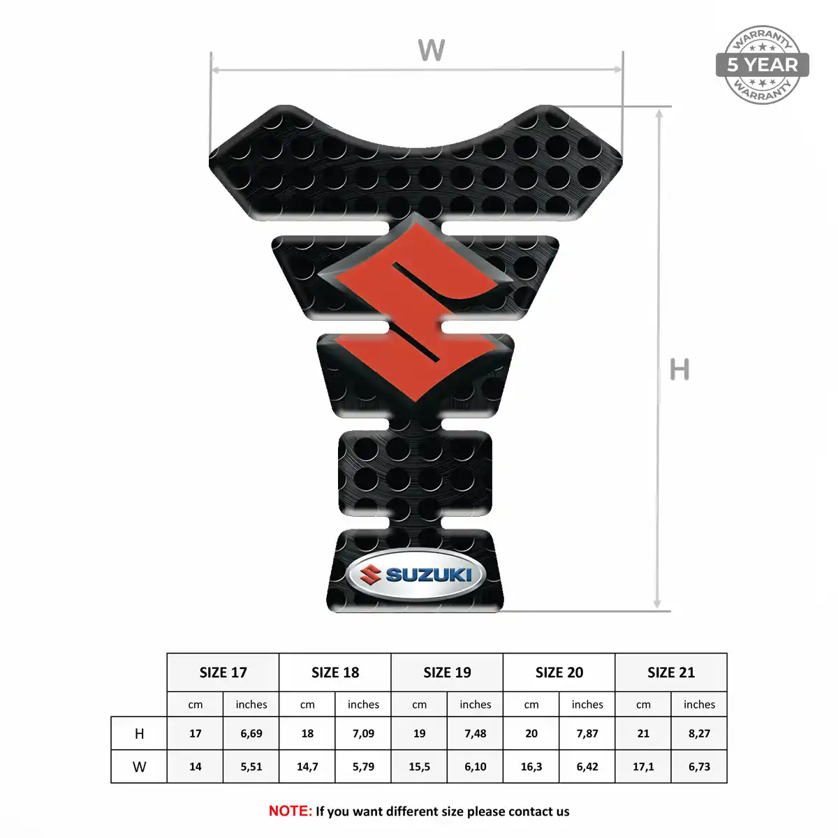 Suzuki Tank Sticker Superior Craft