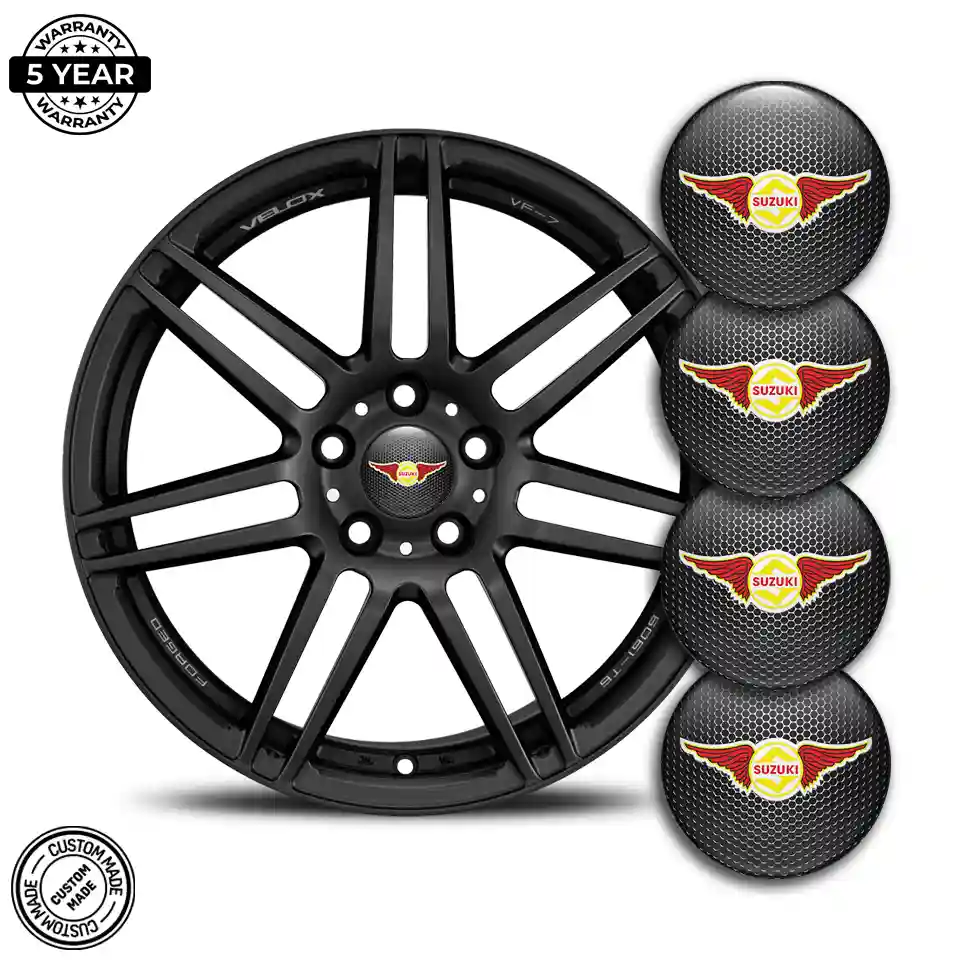 Suzuki Wheel Emblem Self-Adhesive Signature Grade