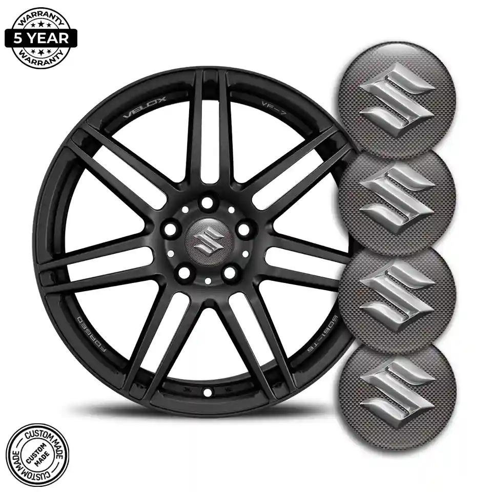 Suzuki Wheel Emblem Self-Adhesive Sleek Style