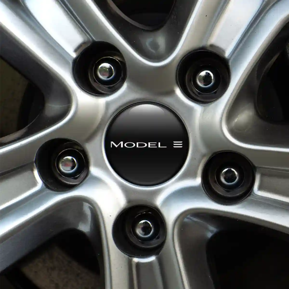 Tesla Badge Emblems Center Cap Refined Design