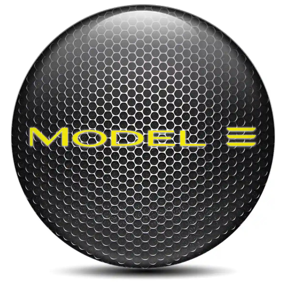 Tesla Domed Sticker Sleek Style