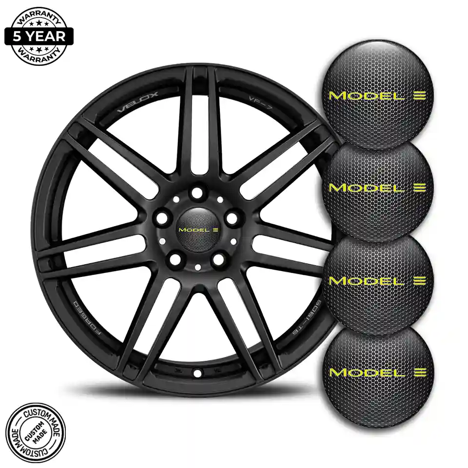 Tesla Domed Sticker Sleek Style