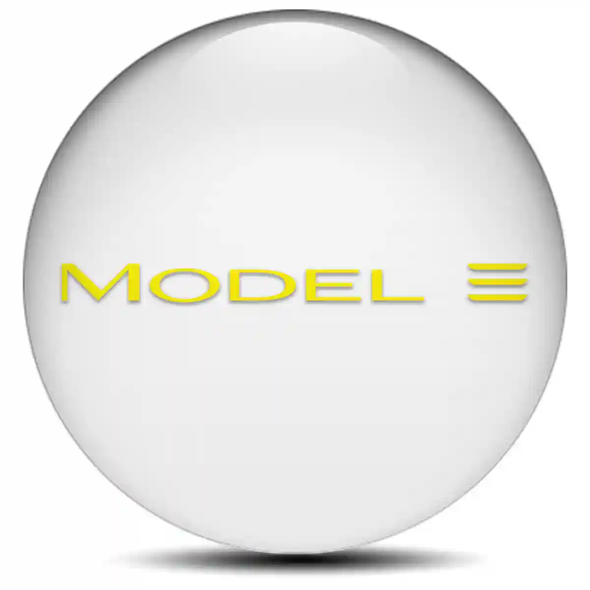 Tesla Emblem Badge Self-Adhesive Refined Design