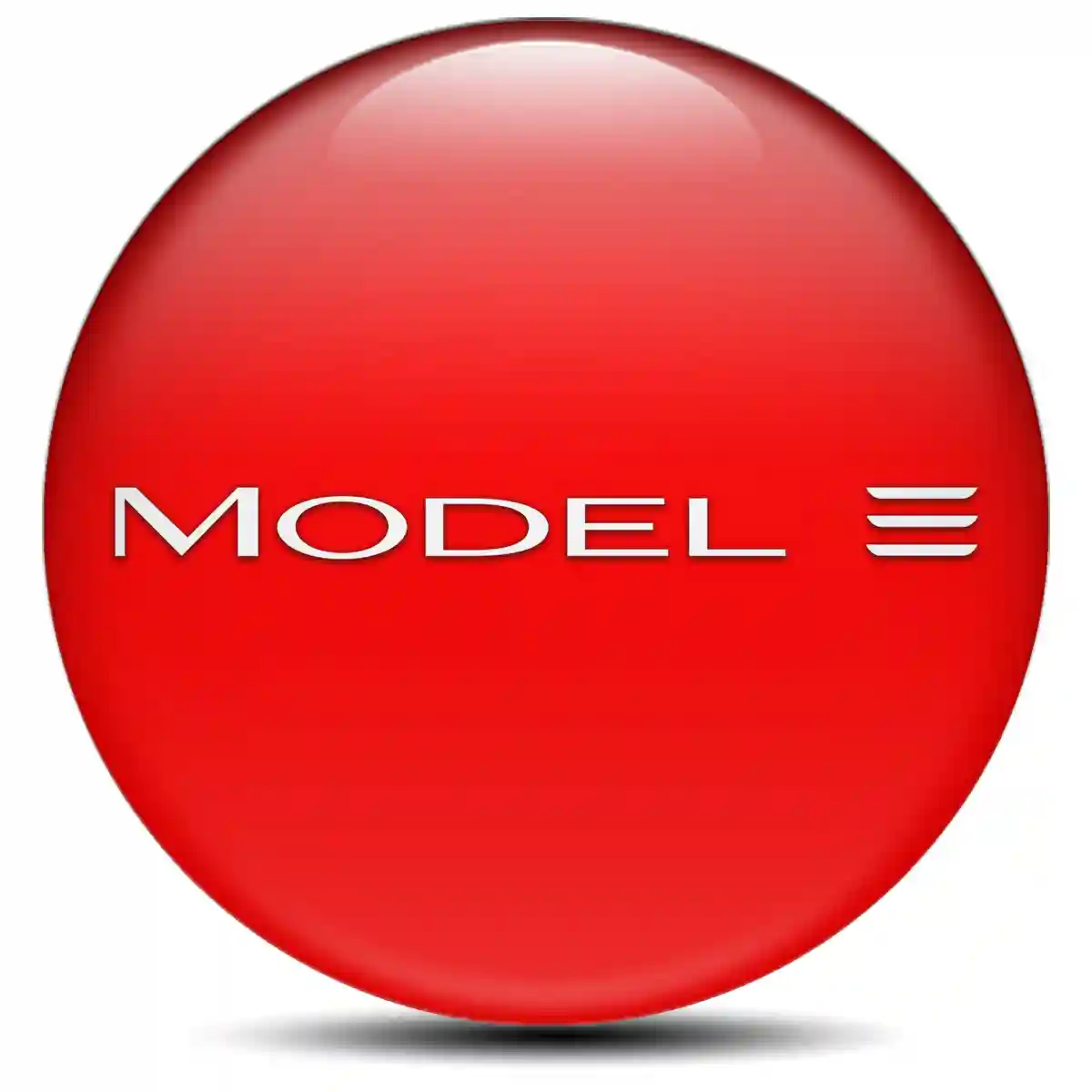 Tesla Emblem Center Hub Cap Self-Adhesive Sleek Style
