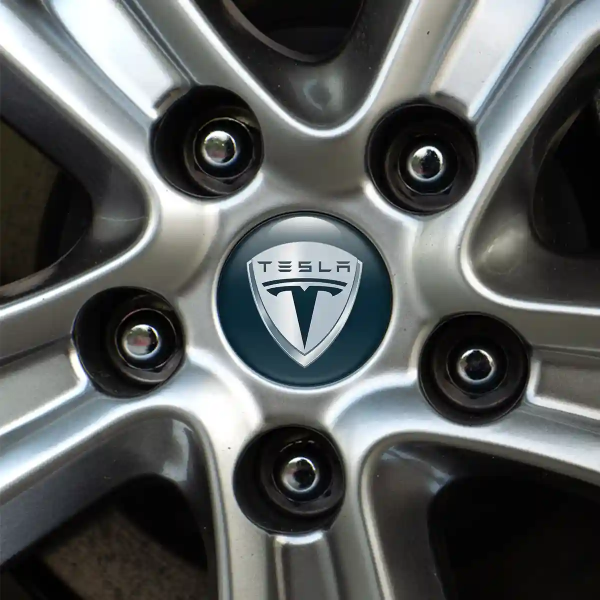 Tesla Emblem Wheel Center Caps Superior Craft