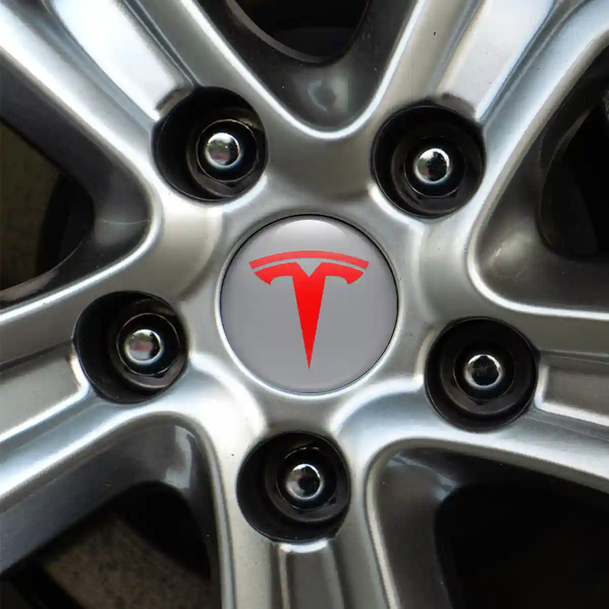 Tesla Logo Silicone Badge Elite Finish