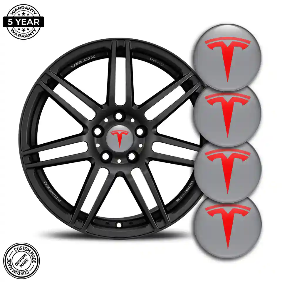 Tesla Logo Silicone Badge Elite Finish