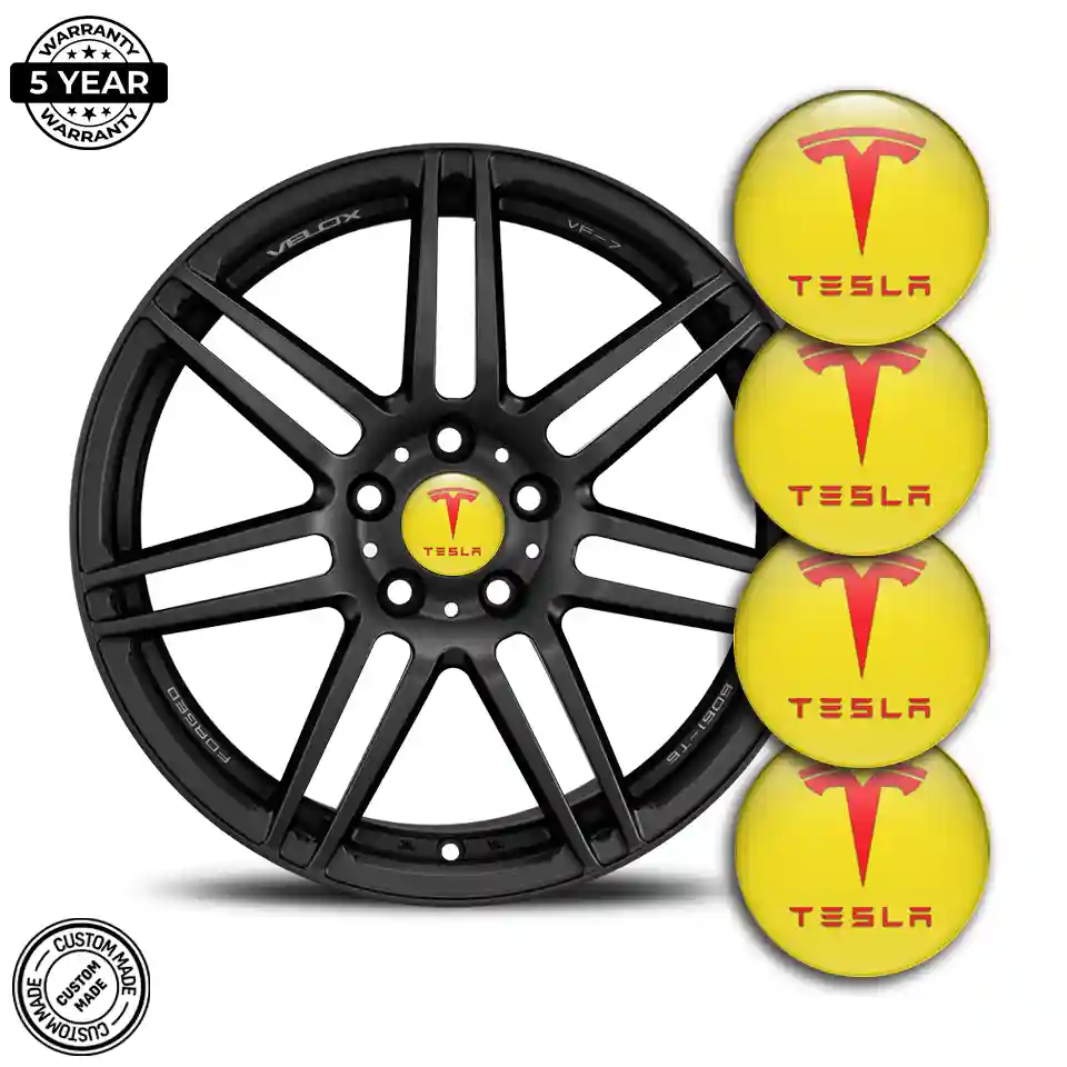 Tesla Logo Silicone Badge Sleek Style
