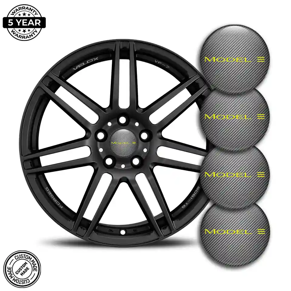 Tesla Logo Silicone Emblem Self-Adhesive Sleek Style