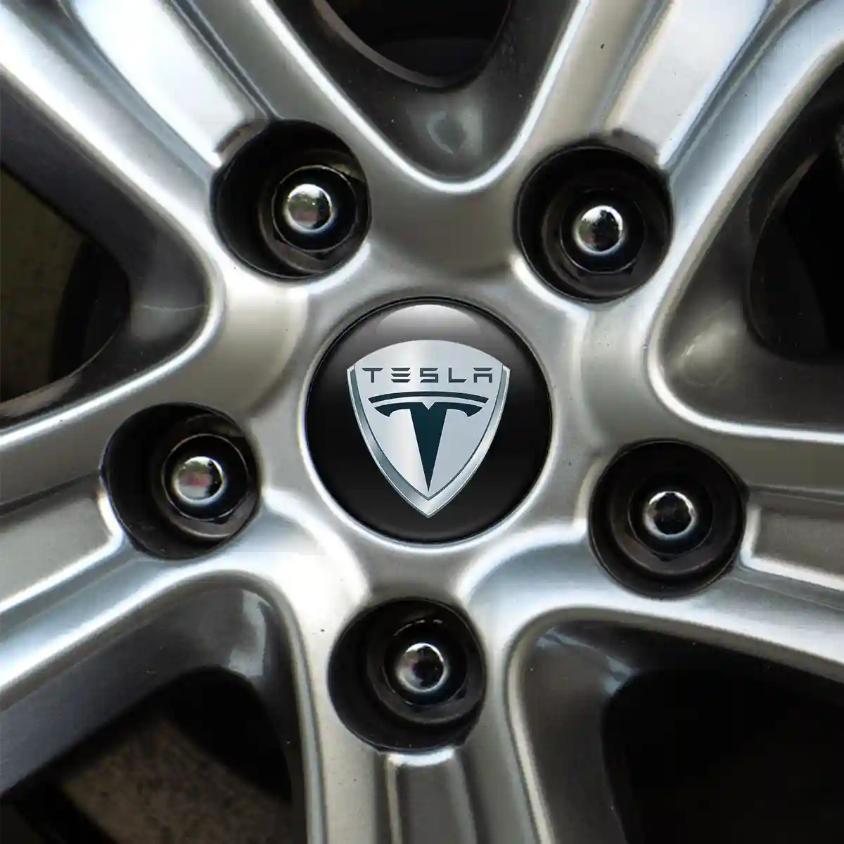 Tesla Logo Silicone Sticker Elite Finish