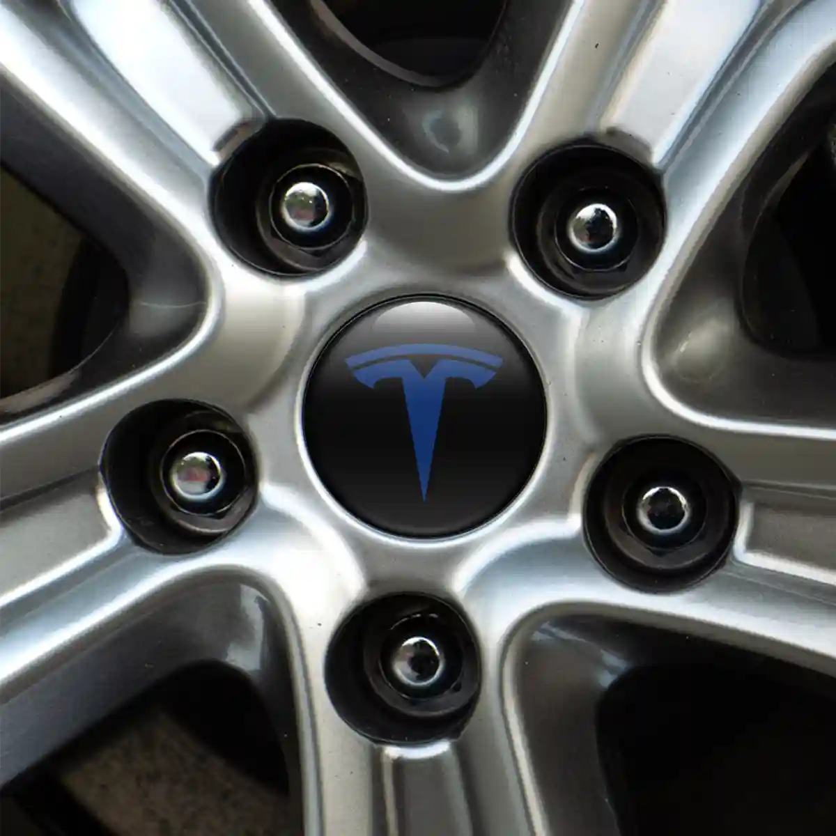 Tesla Logo Silicone Sticker Self-Adhesive Elite Finish
