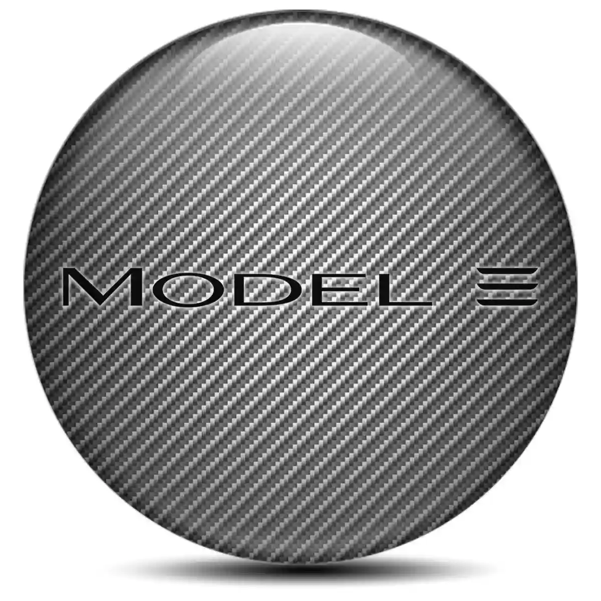 Tesla Logo Silicone Sticker Self-Adhesive Refined Design