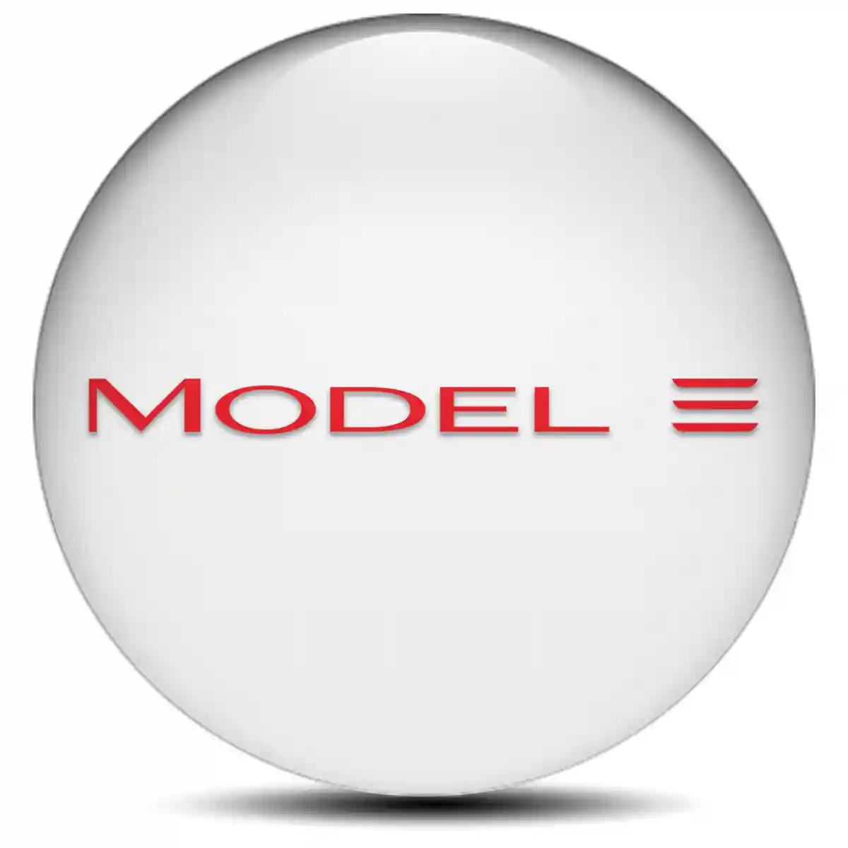 Tesla Logo Silicone Sticker Sleek Style
