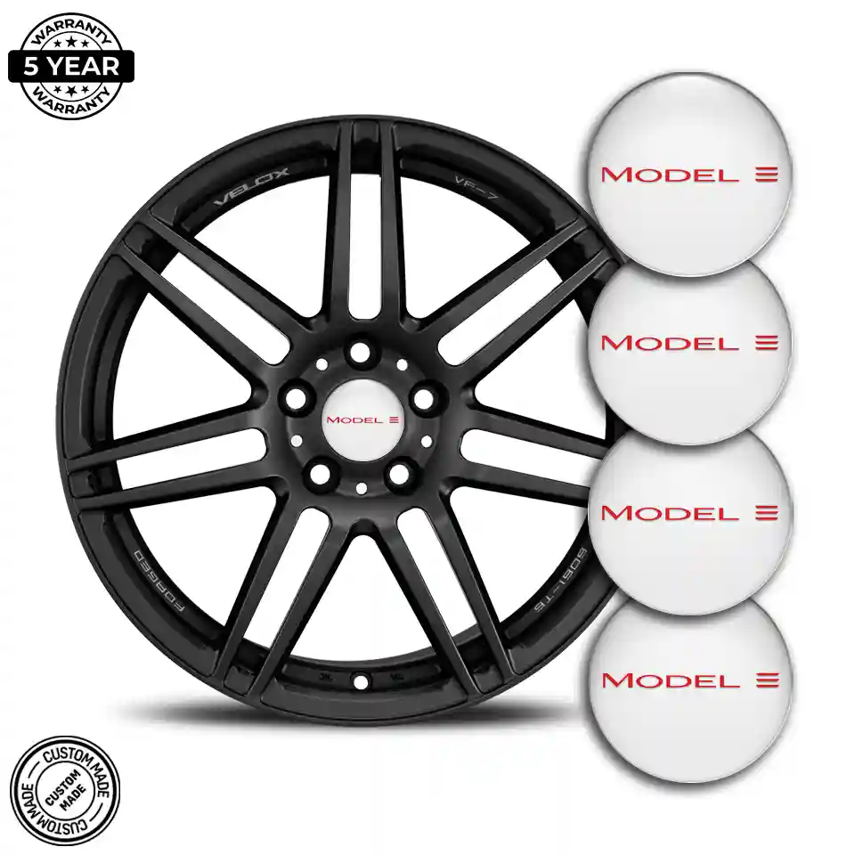Tesla Logo Silicone Sticker Sleek Style